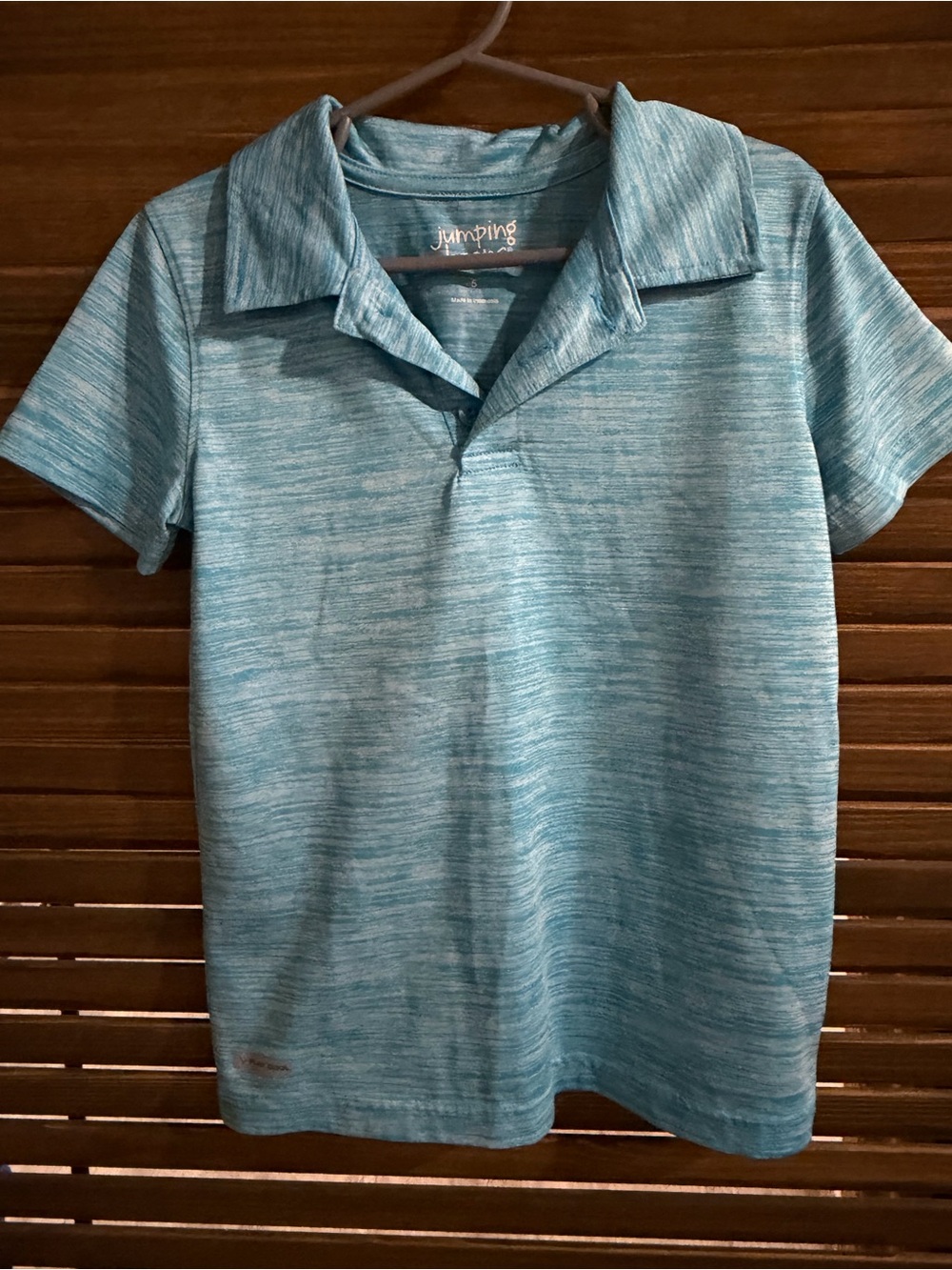 Jumping Beans Blue Heathered Polo Shirt for boys